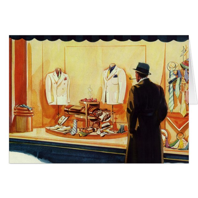 Vintager Einzelhandel, Einzelhandel mit Menschenfe (Vorderseite (Horizontal))