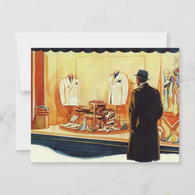 Vintager Einzelhandel, Einzelhandel mit Menschenfe (Vorderseite)