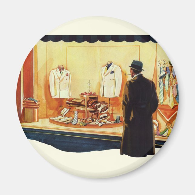 Vintager Einzelhandel, Einzelhandel mit Menschenfe Magnet (Vorne)