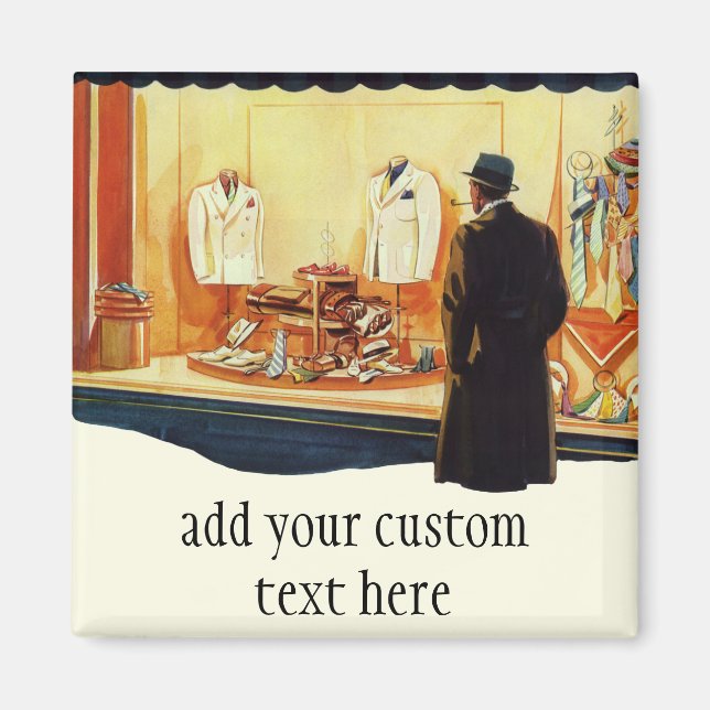 Vintager Einzelhandel, Einzelhandel mit Menschenfe Magnet (Vorne)