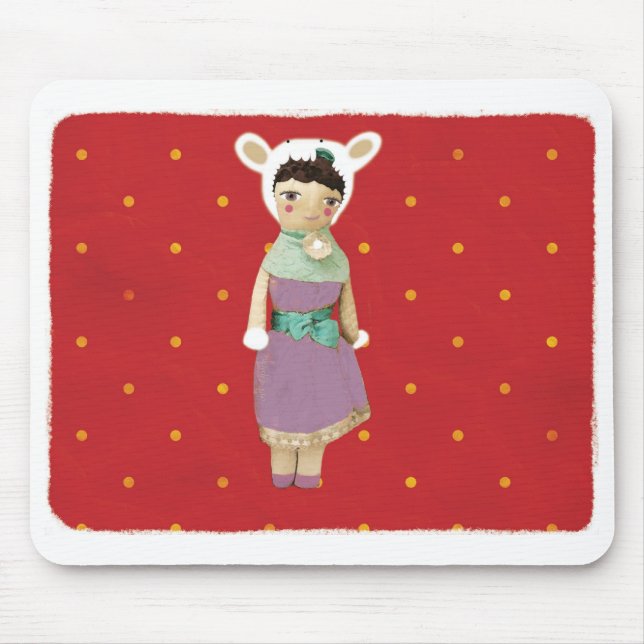 Vintager Eisbärenschnee coole rupydetequila Mousepad (Vorne)