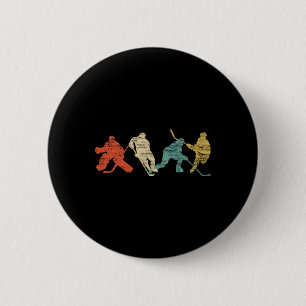 Vintager Eishockey Button