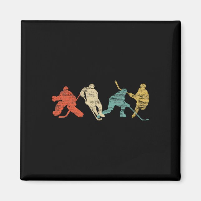 Vintager Eishockey Magnet (Vorne)