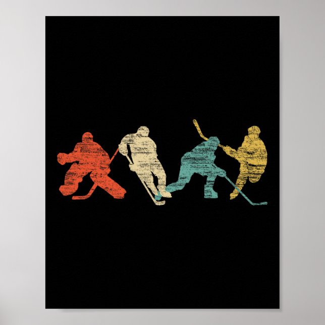 Vintager Eishockey Poster (Vorne)