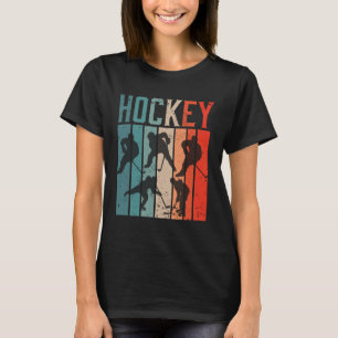 Vintager Eishockey-Spieler I Ice Hockey T-Shirt