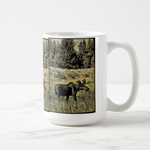 Vintager Elch Tasse