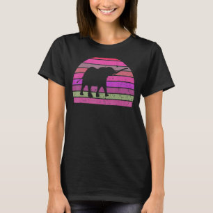 Vintager Elefant Retro Elephant Silhouette Tier T-Shirt