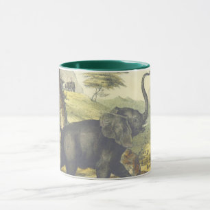 Vintager Elefant Tasse