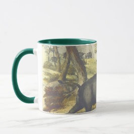 Vintager Elefant Tasse
