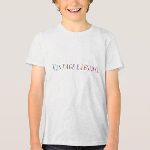"Vintager Elegance Graphic T - Shirt" Tri-Blend Shirt