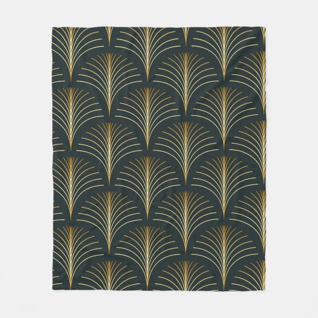 Vintager, eleganter Deko Fleecedecke (Vorderseite)