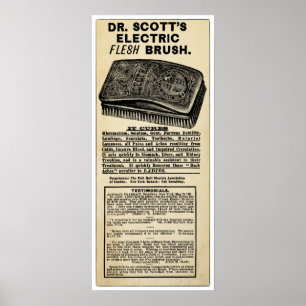 Vintager elektrischer Druck Poster