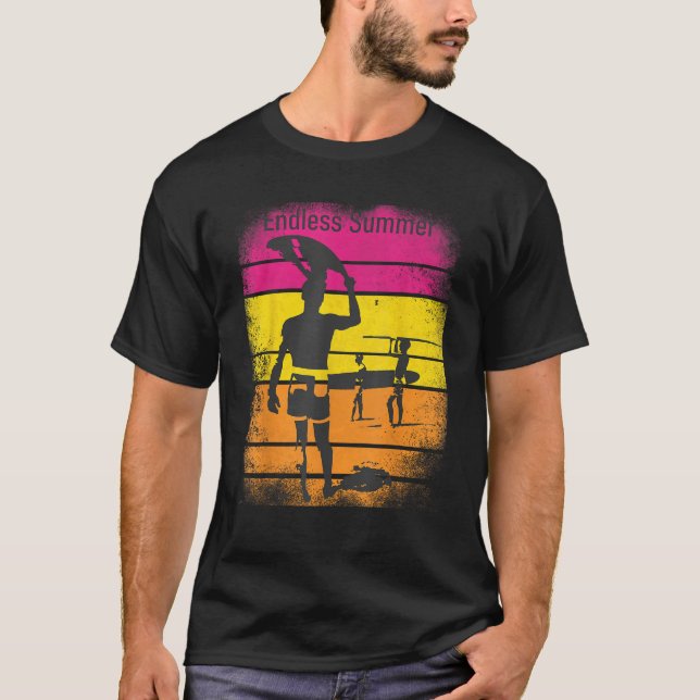 Vintager Endloser Sommer T-Shirt (Vorderseite)