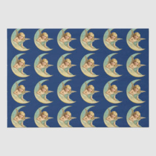 Vintager Engel in Crescent Moon Seidenpapier