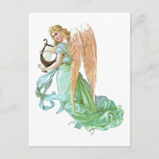 Vintager Engel Postkarte (Vorderseite)