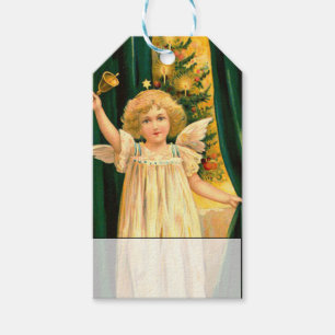 Vintager Engel zu Weihnachten Geschenkanhänger