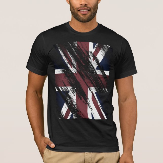 Vintager England-Flaggen-T - Shirt (Vorderseite)