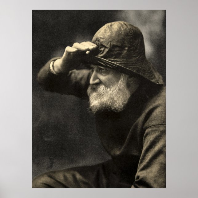 Vintager englischer Fisherman Nautical Antique Bea Poster (Vorne)