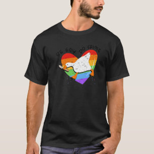 Vintager Entenbogen Gay Do Crime Lgbtq Communi T-Shirt