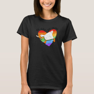 Vintager Entenbogen Gay Do Crime Lgbtq Communi T-Shirt