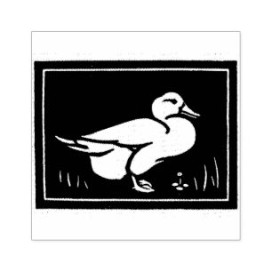 Vintager Entenkunst-Deko Gummistempel