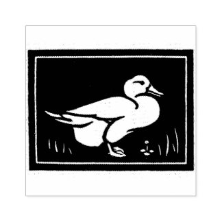 Vintager Entenkunst Deko Gummistempel