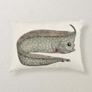 Vintager, entkörnter Orangenfisch, Meeresaquatisch Dekokissen