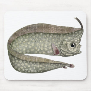 Vintager, entkörnter Orangenfisch, Meeresaquatisch Mousepad
