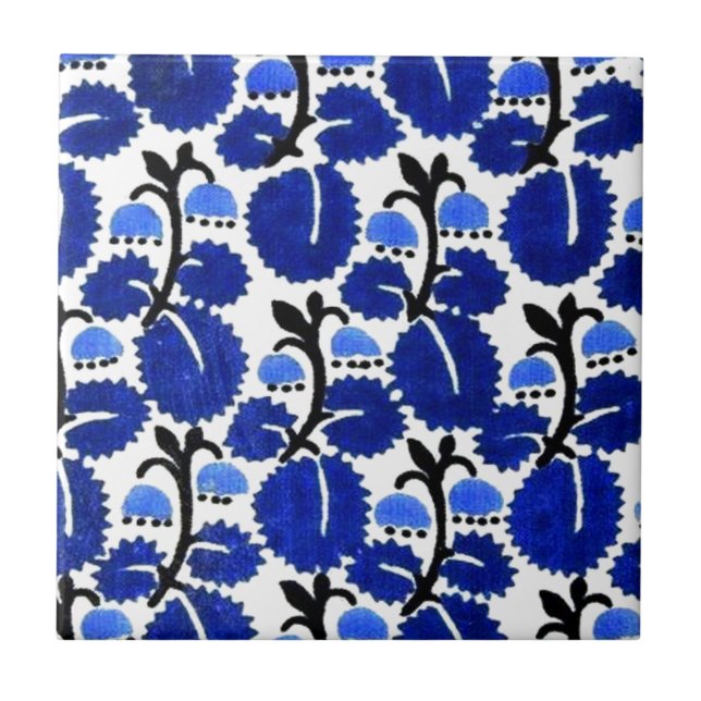 Vintager Entwurf des Flamingo-1910 Fliese (Vorderseite)