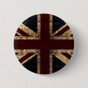 Vintager Entwurf Gewerkschafts-Jackknopf Button