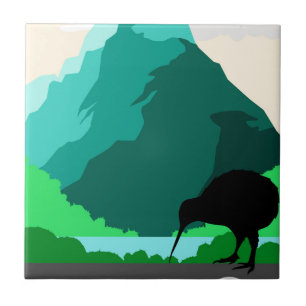 Vintager Entwurf Neuseelands Fliese