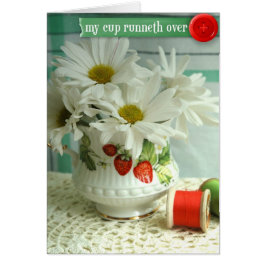 Vintager Erdbeersegen "meine Schale Runneth über "