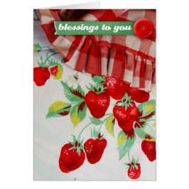 Vintager Erdbeersegen - "Segen zu Ihnen "