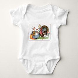 Vintager Erntedank Baby Strampler