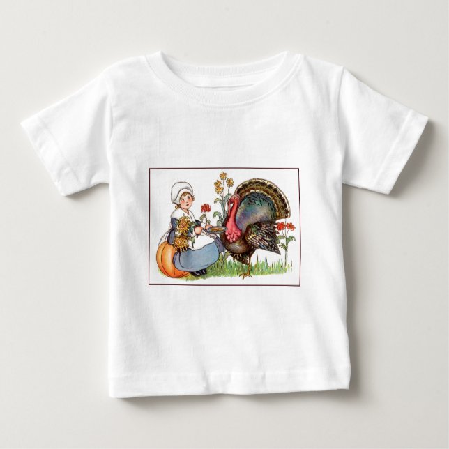 Vintager Erntedank Baby T-shirt (Vorderseite)