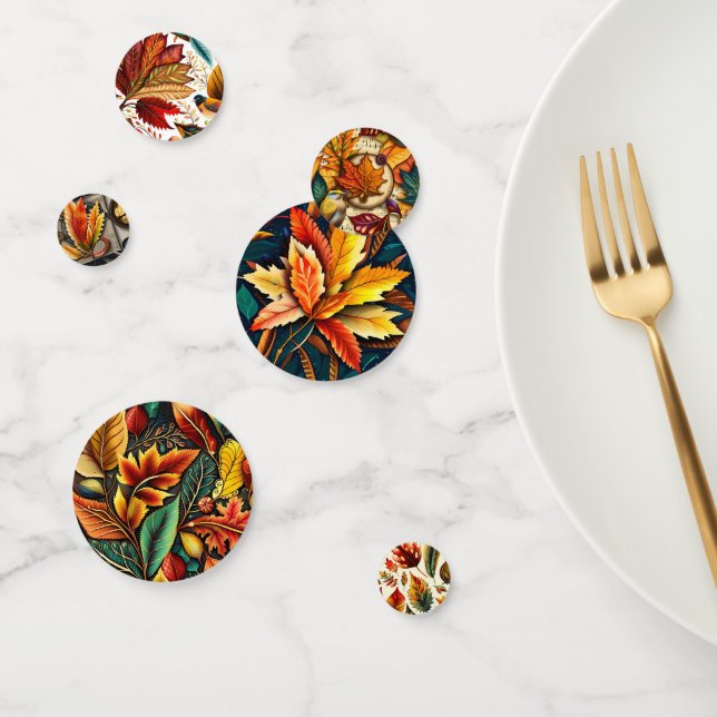 Vintager Erntedank Confetti: Rich Jewel Toned Au Konfetti (Gruppe)