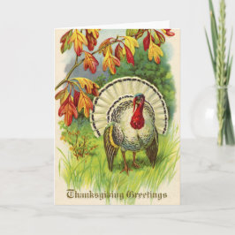 Vintager Erntedank die Türkei Feiertagskarte