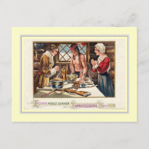 Vintager Erntedank Feiertagspostkarte