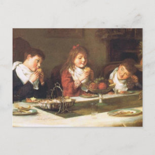 Vintager Erntedank Feiertagspostkarte