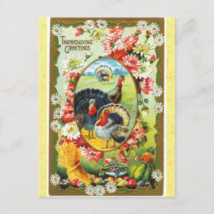 Vintager Erntedank Grüße Türkei Postkarte
