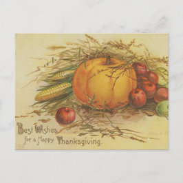 Vintager Erntedank Grußernte Erzeugnisse Postkarte