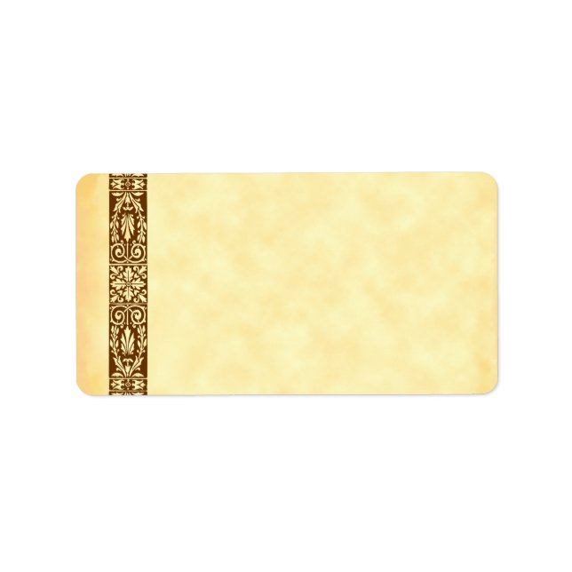 Vintager Erntedank Harvest Art Address Labels Adressaufkleber (Vorne)