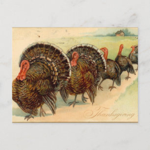 Vintager Erntedank Holiday Postkarte