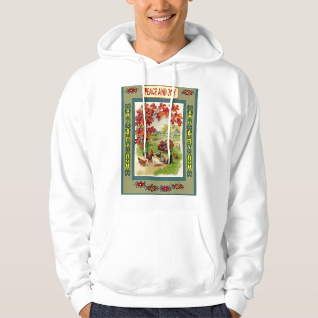 Vintager Erntedank Hoodie (Vorderseite)