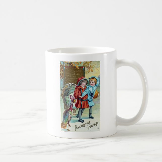 Vintager Erntedank Kaffeetasse (Rechts)