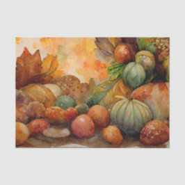 Vintager Erntedank Pumpkin Harvest Seidenpapier
