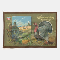 Vintager Erntedank, Türkei auf dem Bauernhof