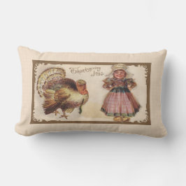 Vintager Erntedank Türkei Lendenkissen