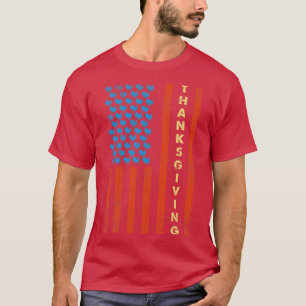 Vintager Erntedank Türkei USA Fahne T-Shirt