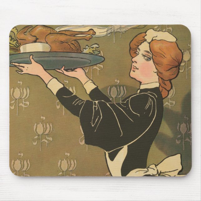 Vintager Erntedank Viktorianisch Türkei Mousepad (Vorne)